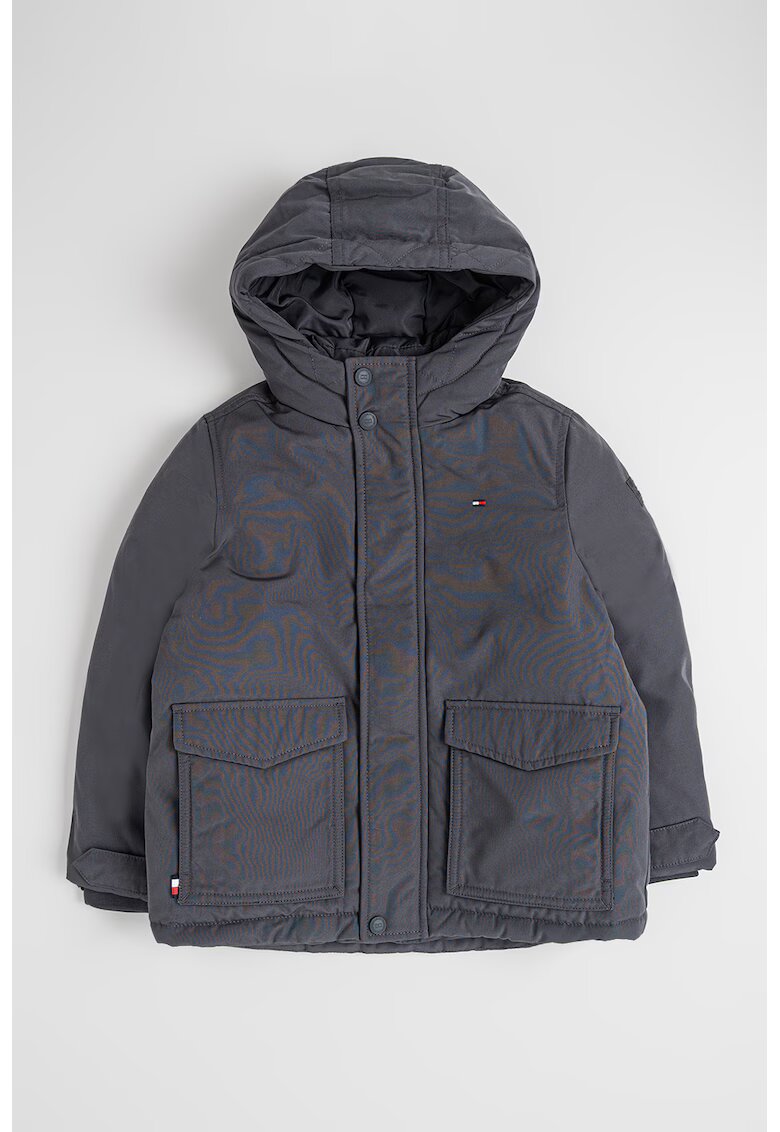 Tommy Hilfiger Зимно яке с качулка и джобове с капаче