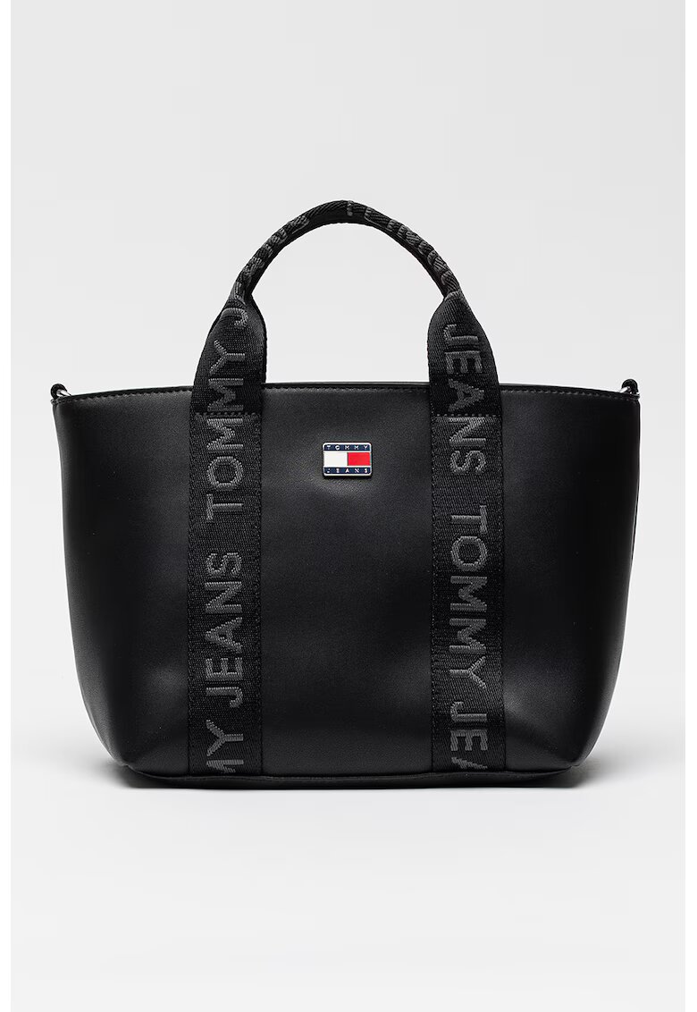 Tommy Jeans Чанта Tote Daily Elevated - Черен/Въглен сиво