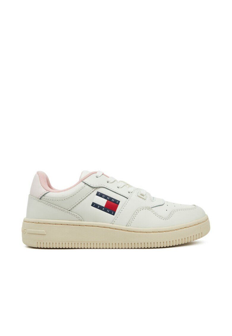 Tommy Jeans Дамски кецове - естествена кожа - бели - универсален дизайн