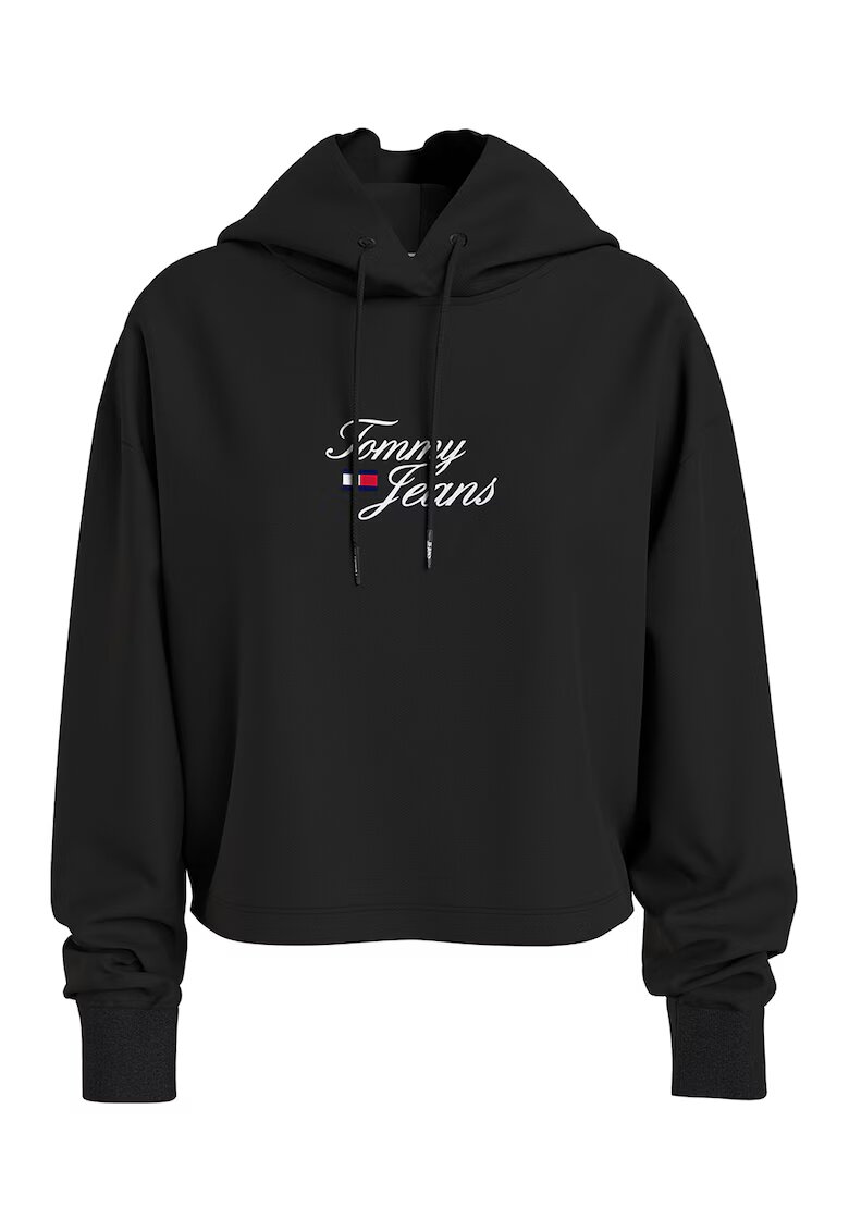 Tommy Jeans Дамски суитшърт Памук - Черен - Черен