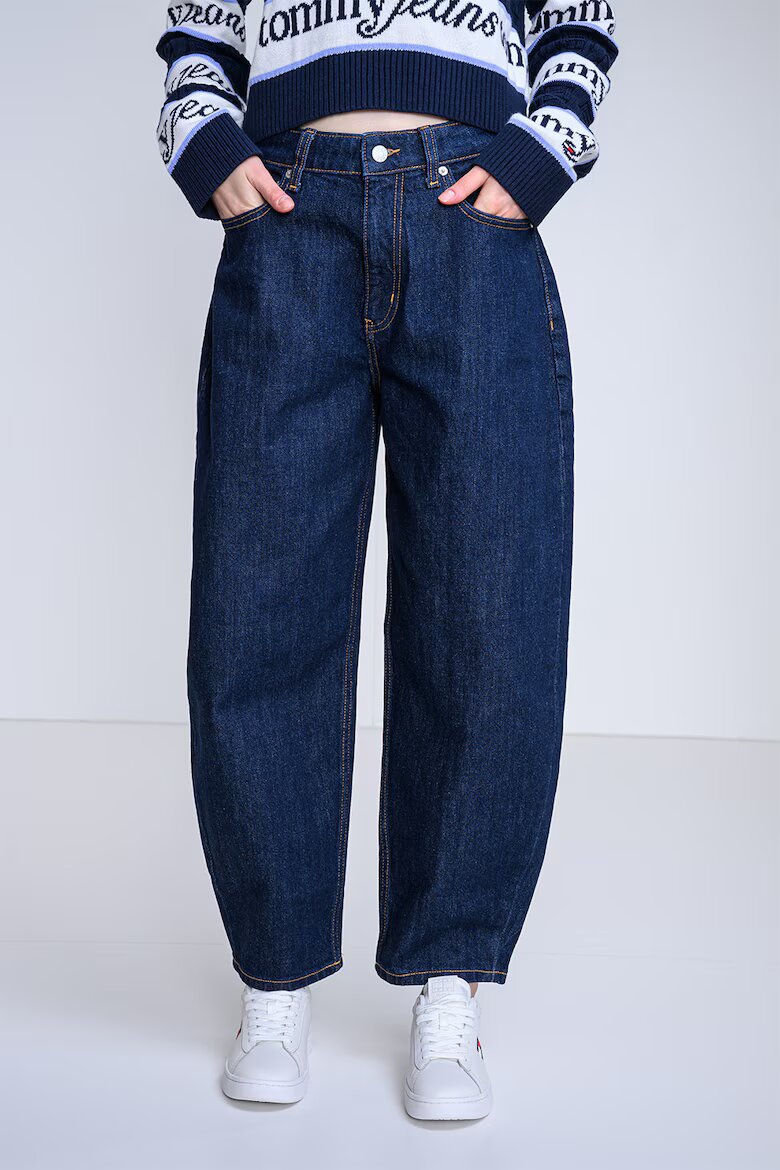 Tommy Jeans Дънки Barrel Jeanie със средновисока талия Тъмносин