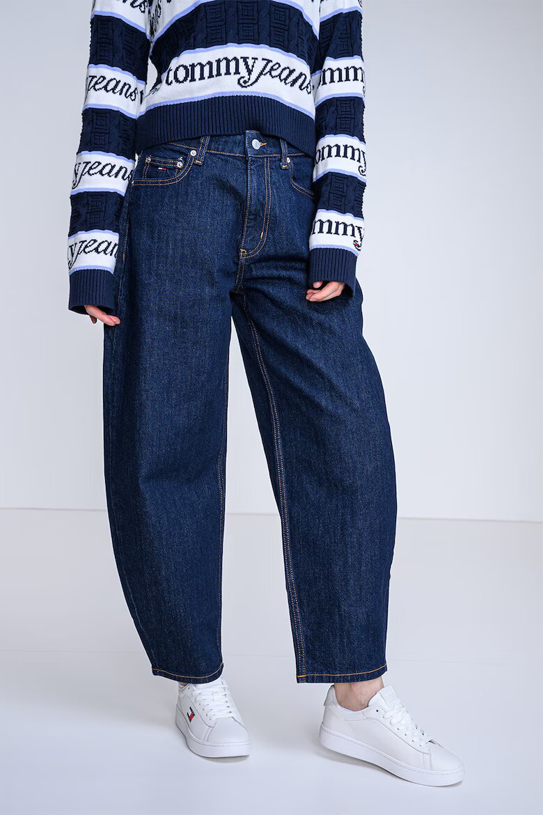 Tommy Jeans Дънки Barrel Jeanie със средновисока талия Тъмносин
