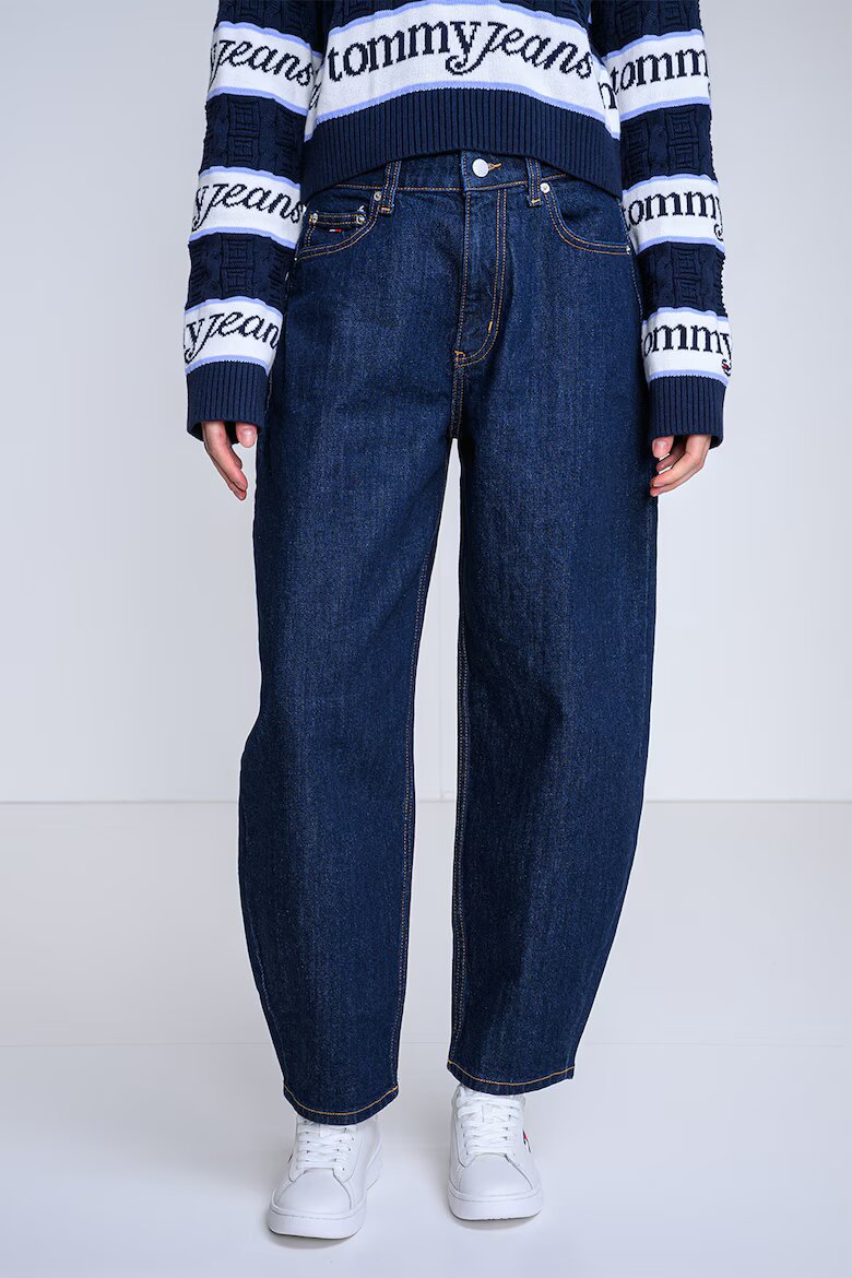 Tommy Jeans Дънки Barrel Jeanie със средновисока талия Тъмносин