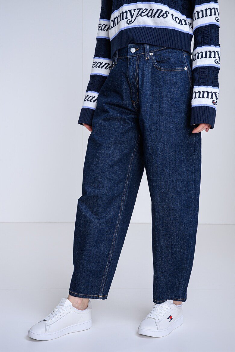 Tommy Jeans Дънки Barrel Jeanie със средновисока талия Тъмносин
