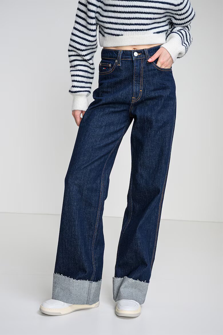 Tommy Jeans Дънки Claire от органичен памук с широк крачол Индигово синьо