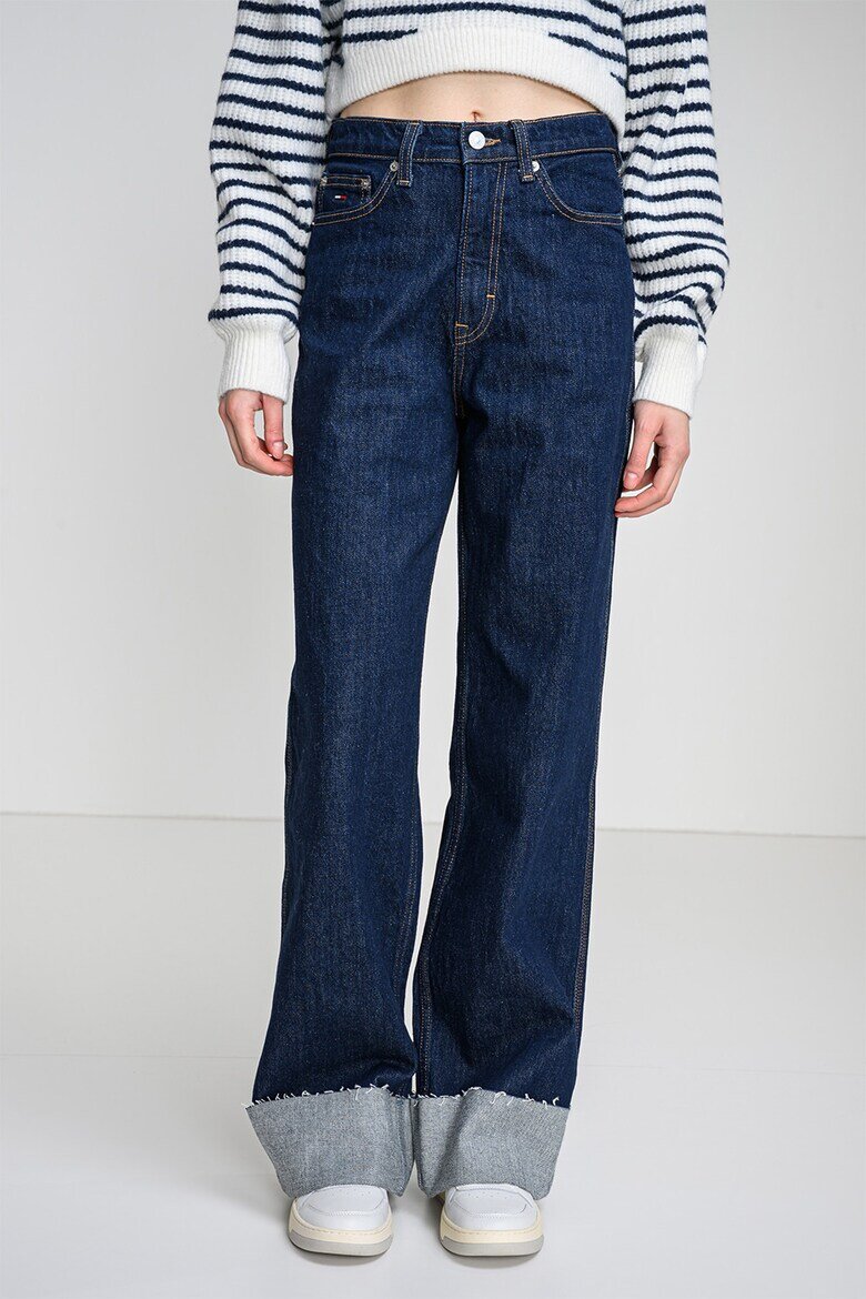 Tommy Jeans Дънки Claire от органичен памук с широк крачол Индигово синьо