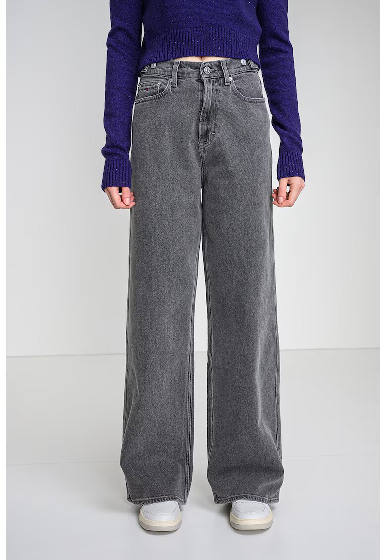 Tommy Jeans Дънки Claire с висока талия - Светло сив