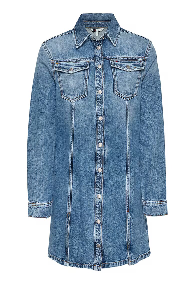 Tommy Jeans Дънкова рокля с дълги ръкави