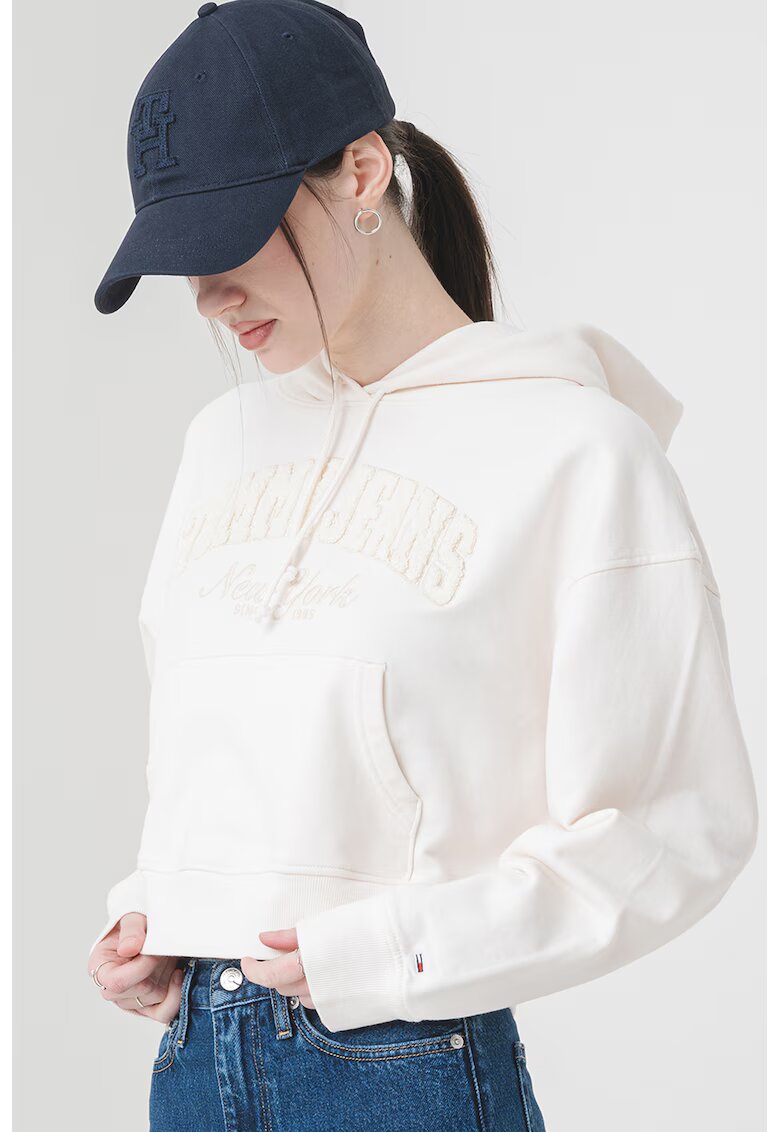Tommy Jeans Късо худи с бродирано лого