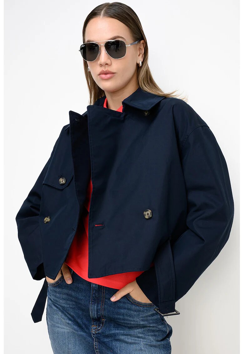 Tommy Jeans Късо палто с колан