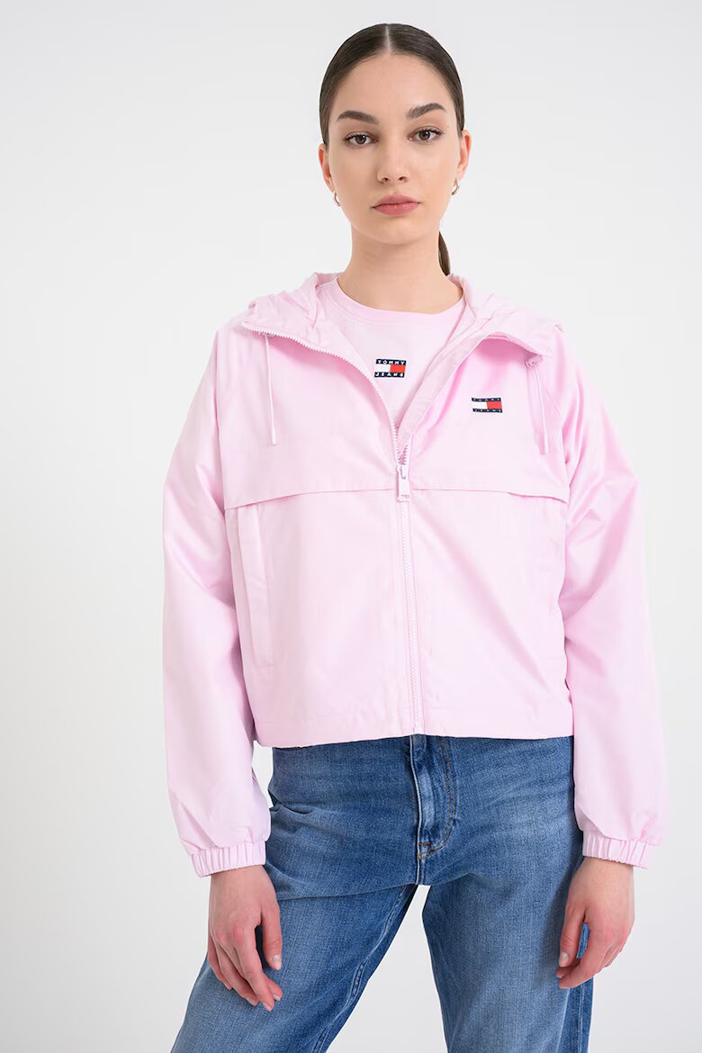 Tommy Jeans Късо яке с качулка Розов бонбон