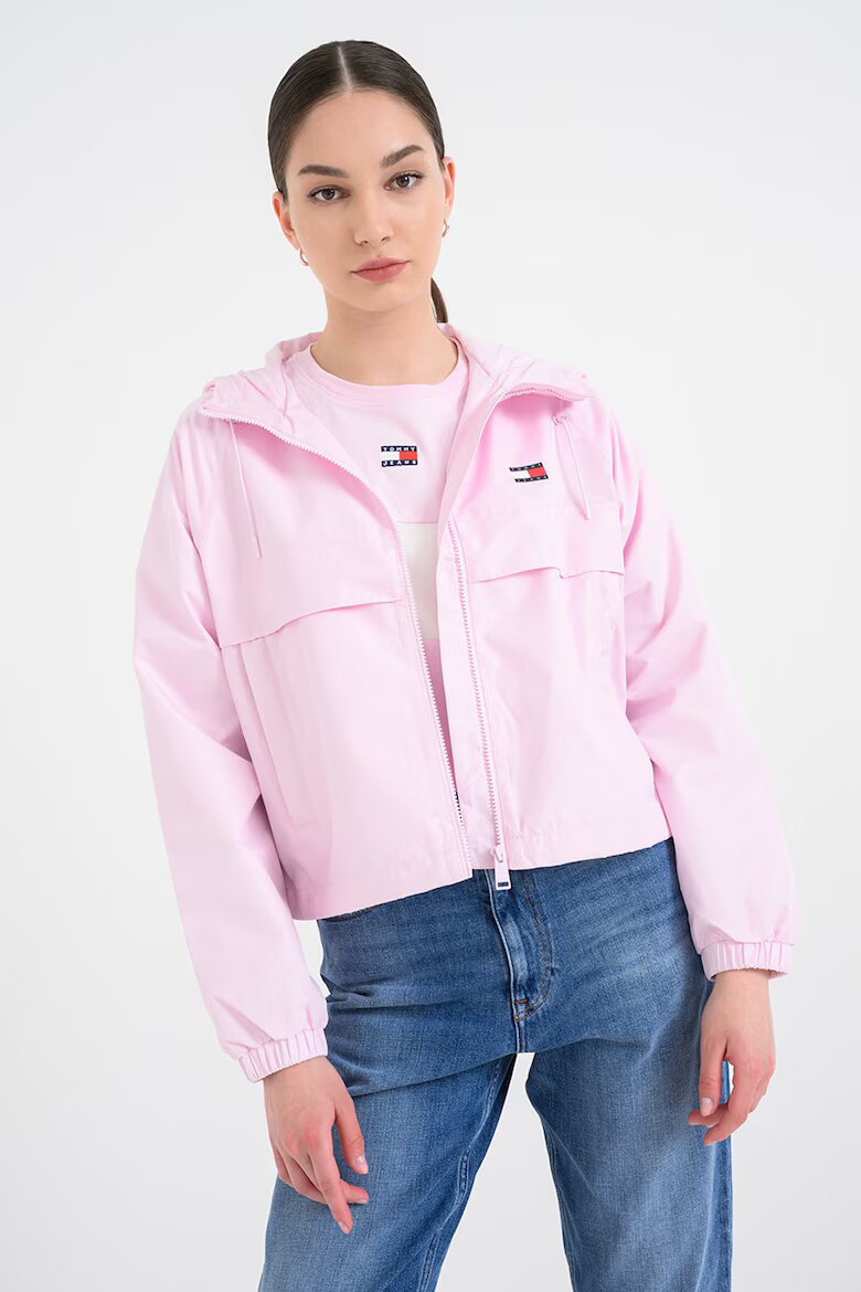 Tommy Jeans Късо яке с качулка Розов бонбон