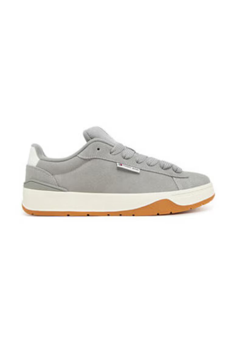 Tommy Jeans Мъжки кецове - 305159205 - естествена кожа - сиви -