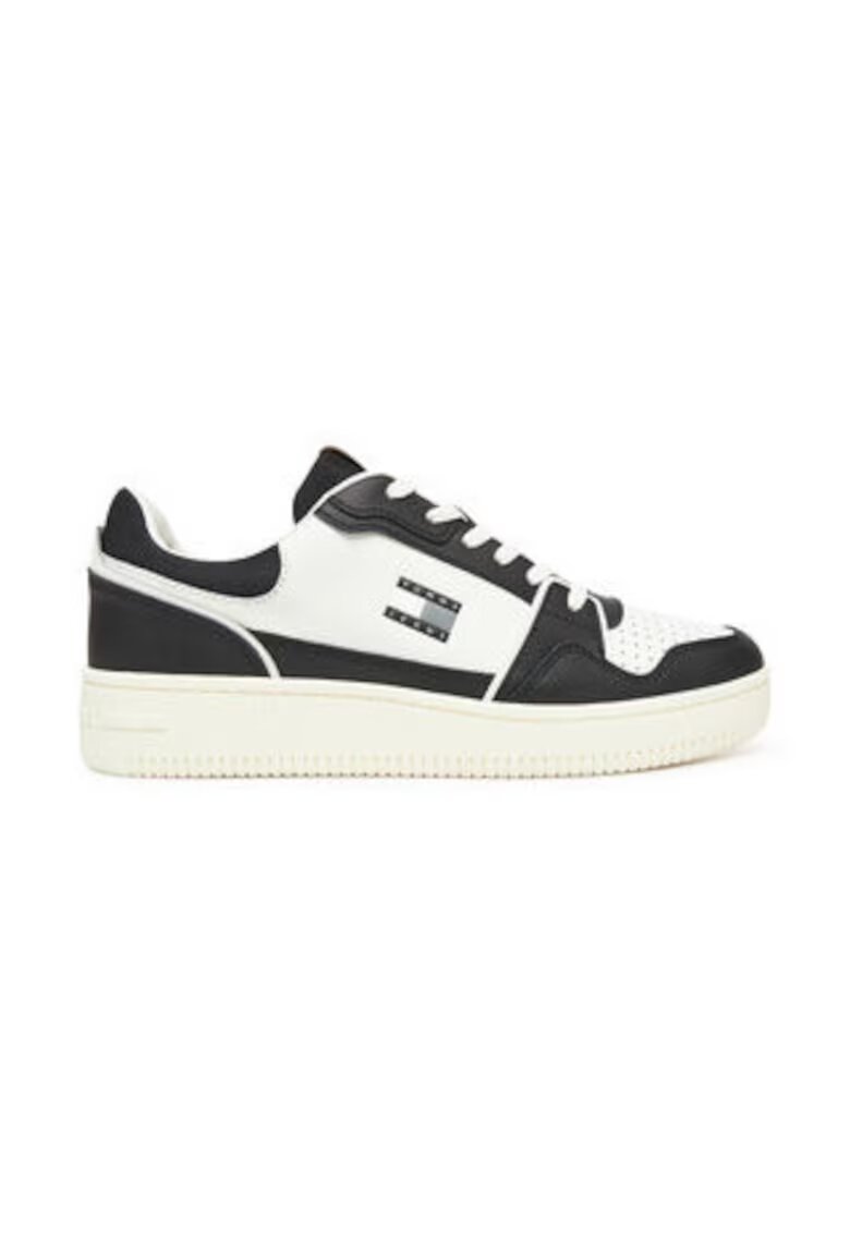 Tommy Jeans Мъжки кецове - 305437945 - естествена кожа - бял/черен... - Бял/Черен