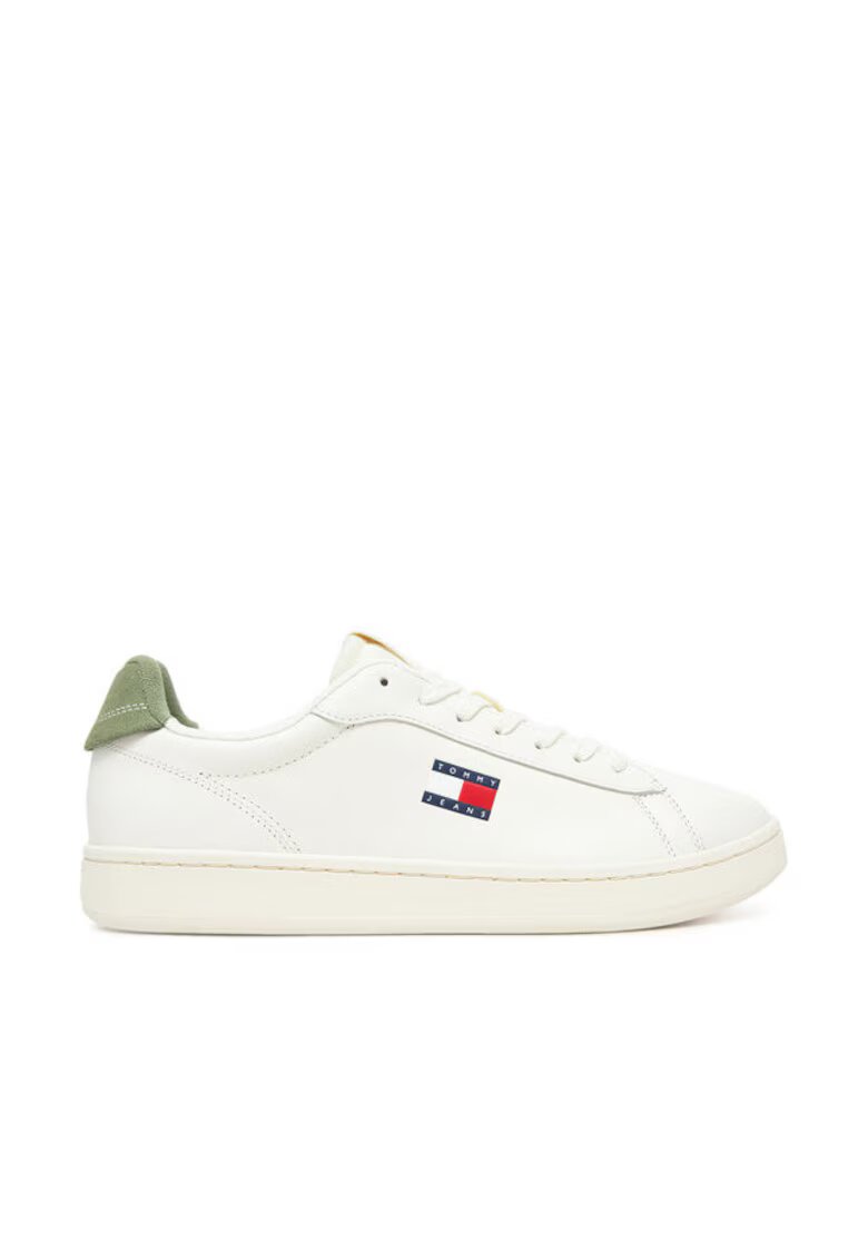 Tommy Jeans Мъжки кецове - 305438133 - естествена кожа - бели