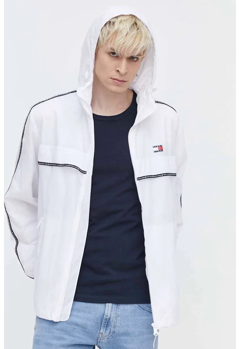 Tommy Jeans Мъжко бяло преходно яке