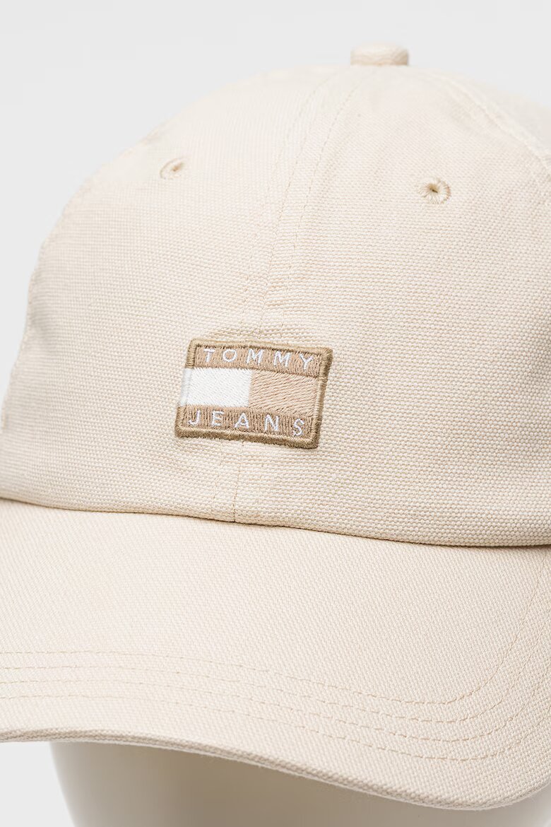Tommy Jeans Памучна шапка Heritage Крем