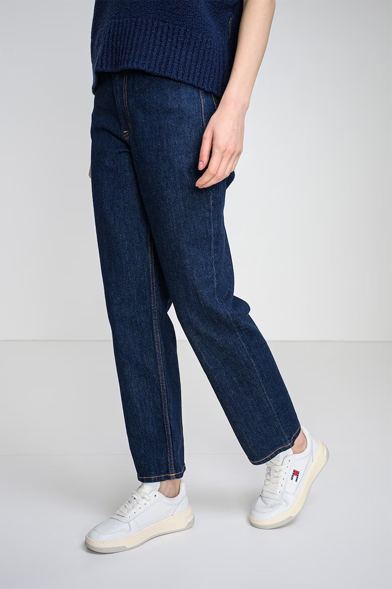 Tommy Jeans Прави дънки Layla с висока талия Индигово синьо