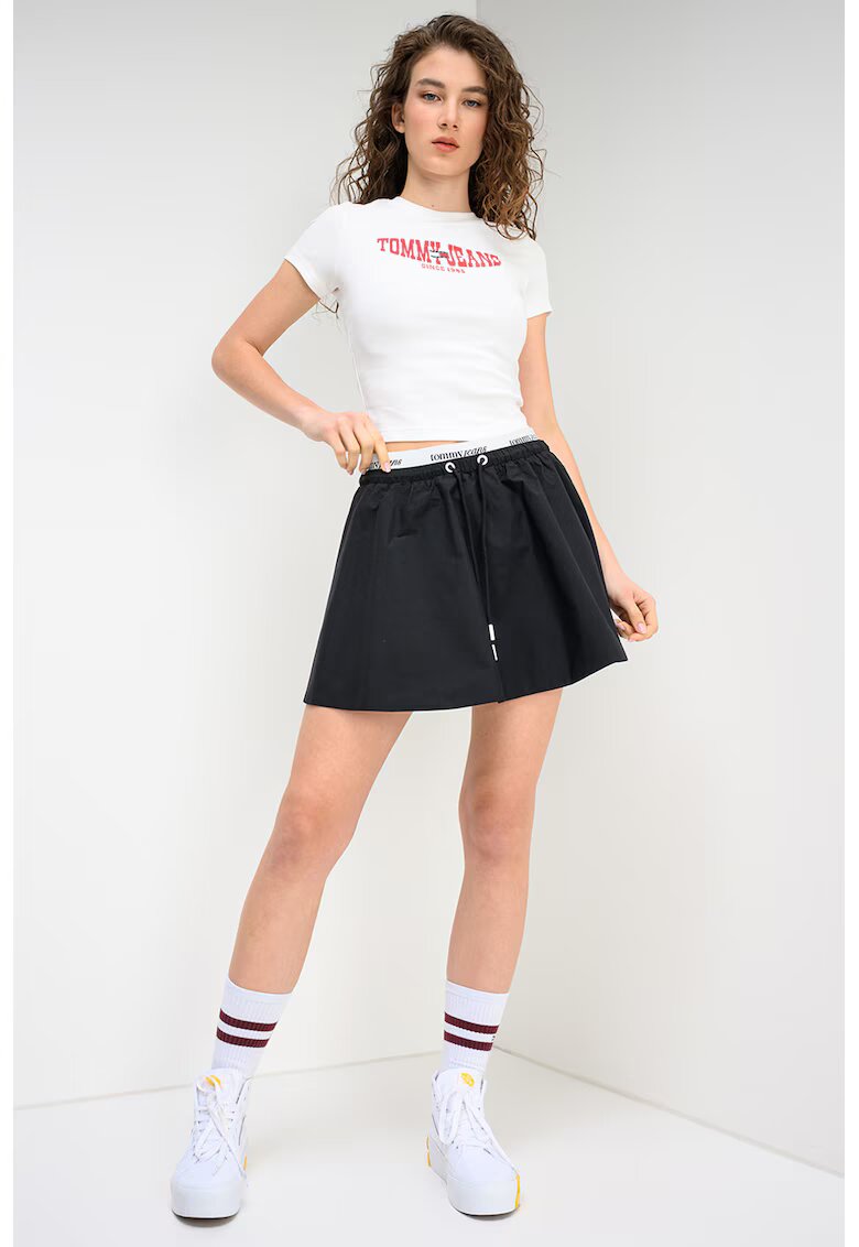 Tommy Jeans Разкроена пола с лого