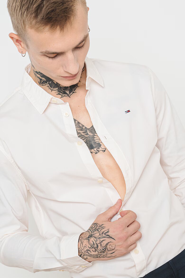 Tommy Jeans Риза по тялото Бял