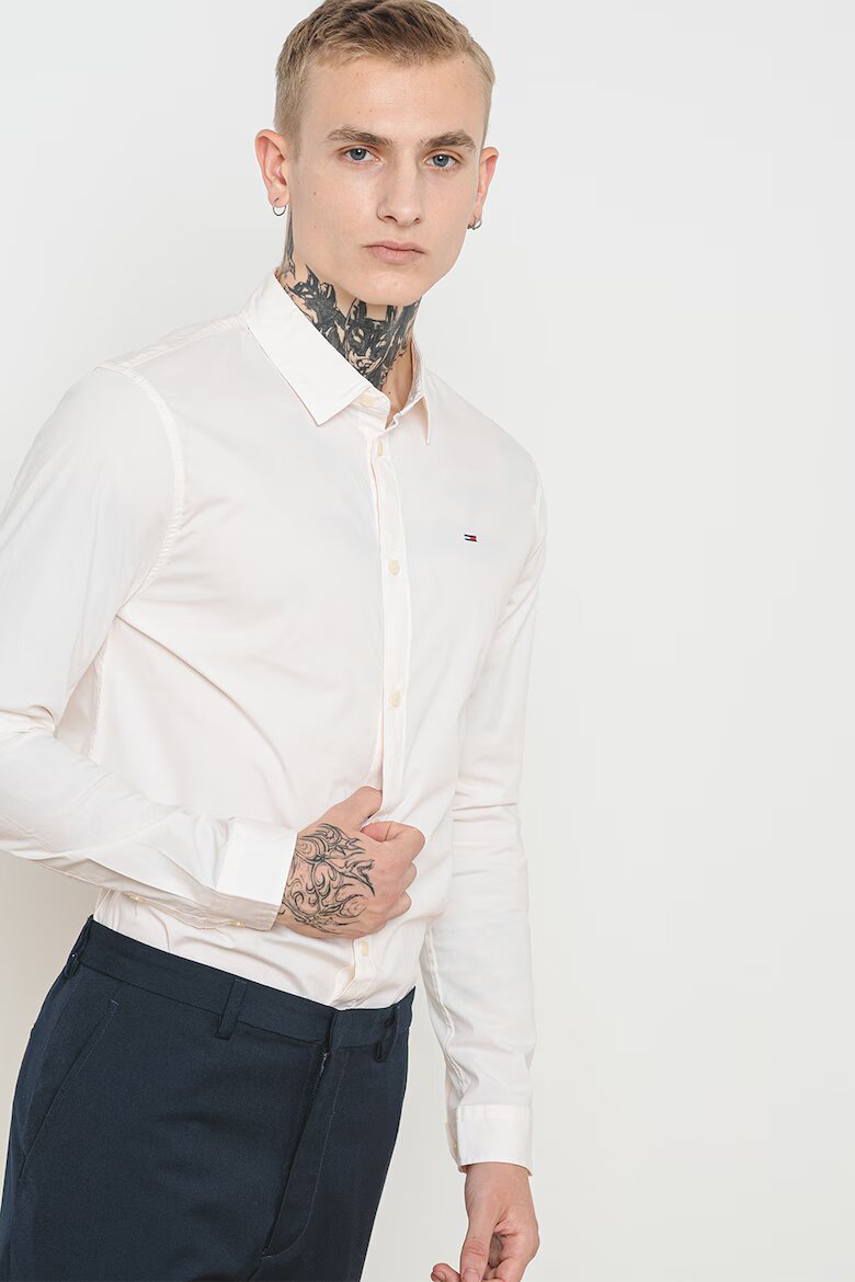 Tommy Jeans Риза по тялото Бял