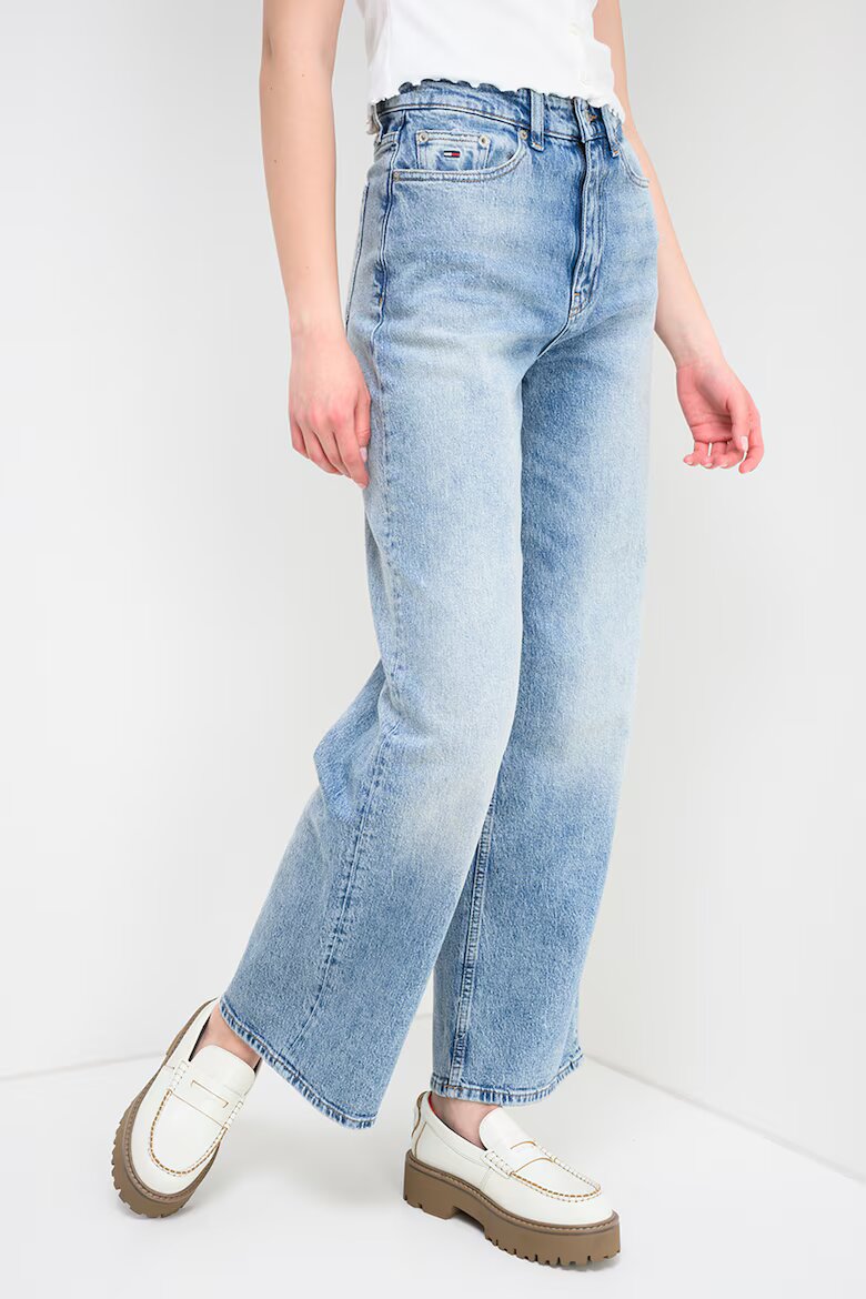 Tommy Jeans Широки дънки с висока талия Антично синьо