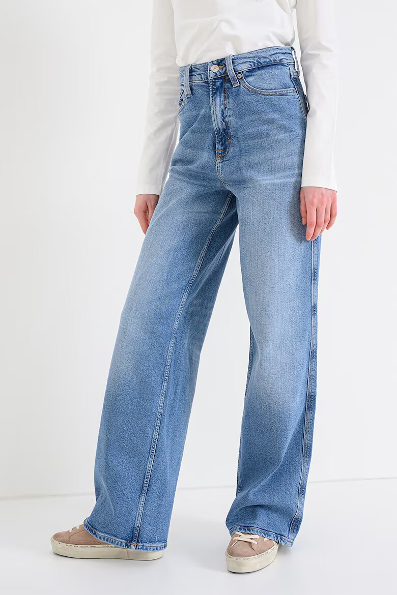 Tommy Jeans Широки дънки с висока талия Светлосин