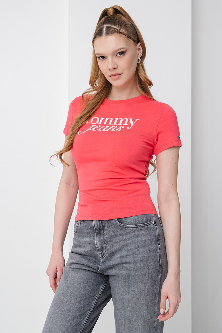 Tommy Jeans Слим тениска с лого