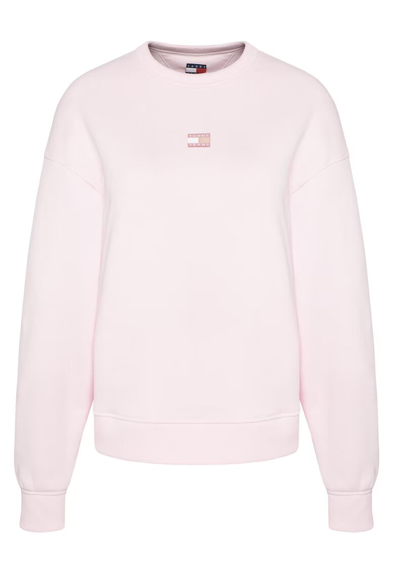 Tommy Jeans Суитшърт - дамски - розов - текстил