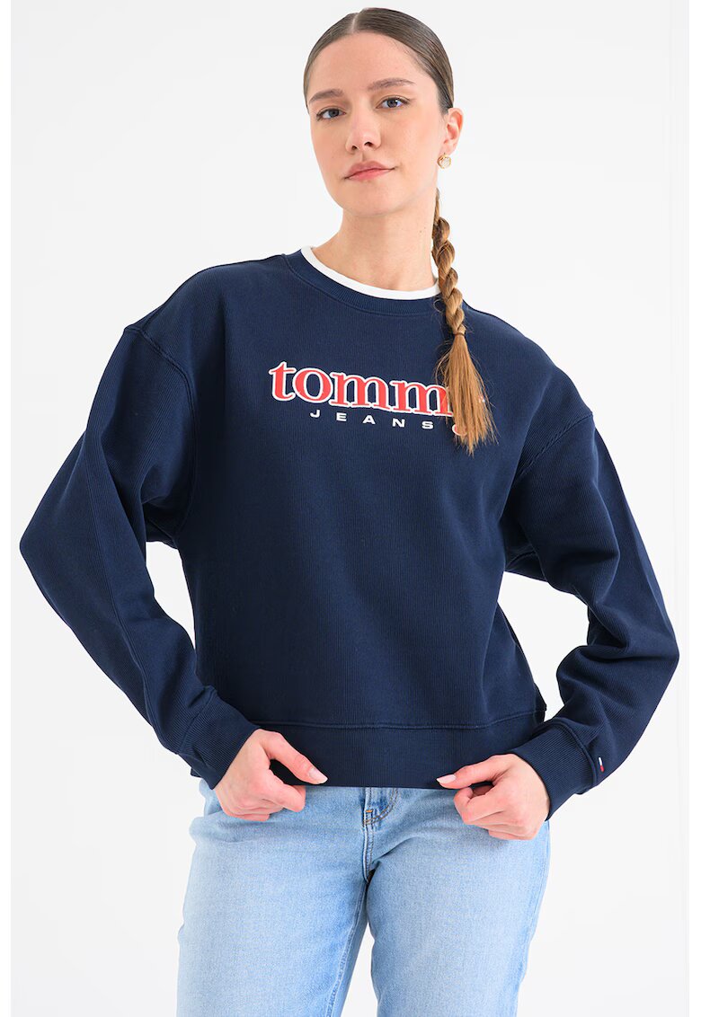 Tommy Jeans Суитшърт с лого - Тъмносин