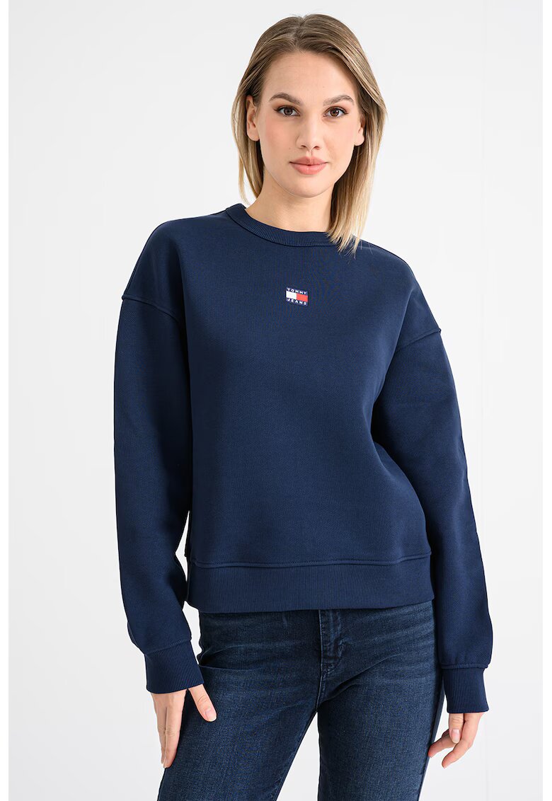 Tommy Jeans Суитшърт с овално деколте и лого