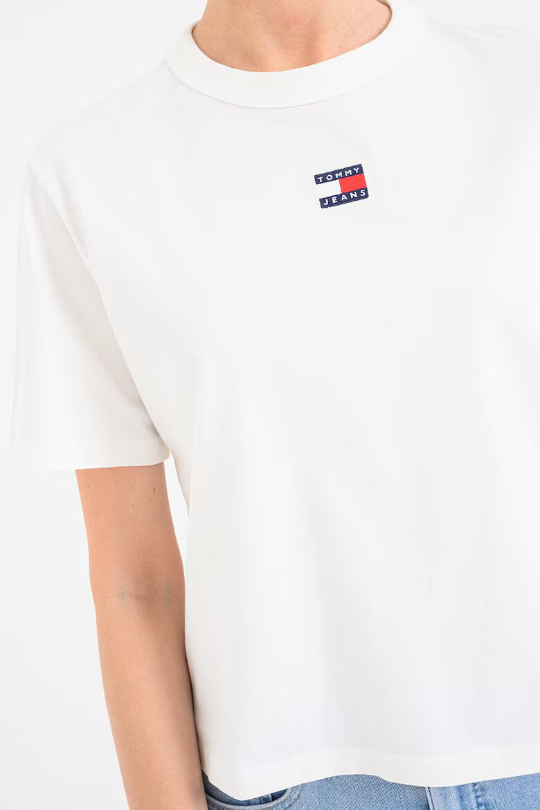 Tommy Jeans Свободна памучна тениска Бял