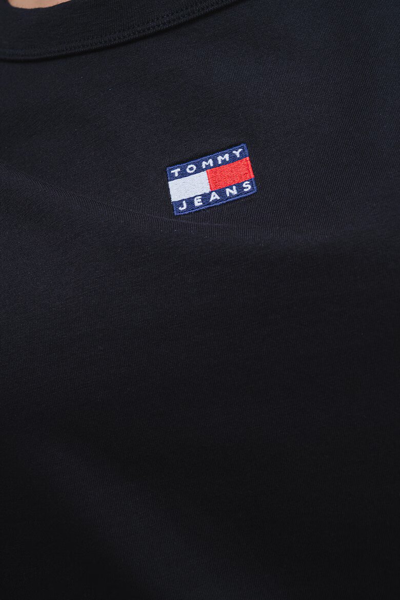 Tommy Jeans Свободна памучна тениска Червен/Черен