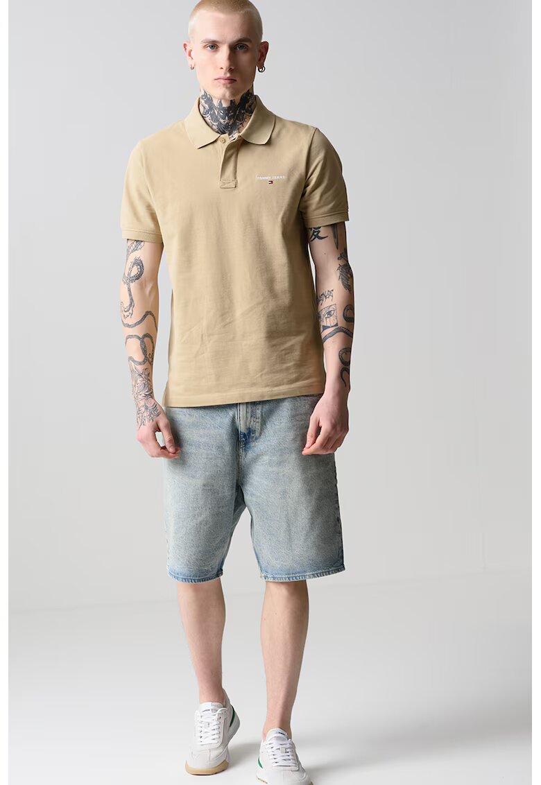Tommy Jeans Тениска с яка и лого