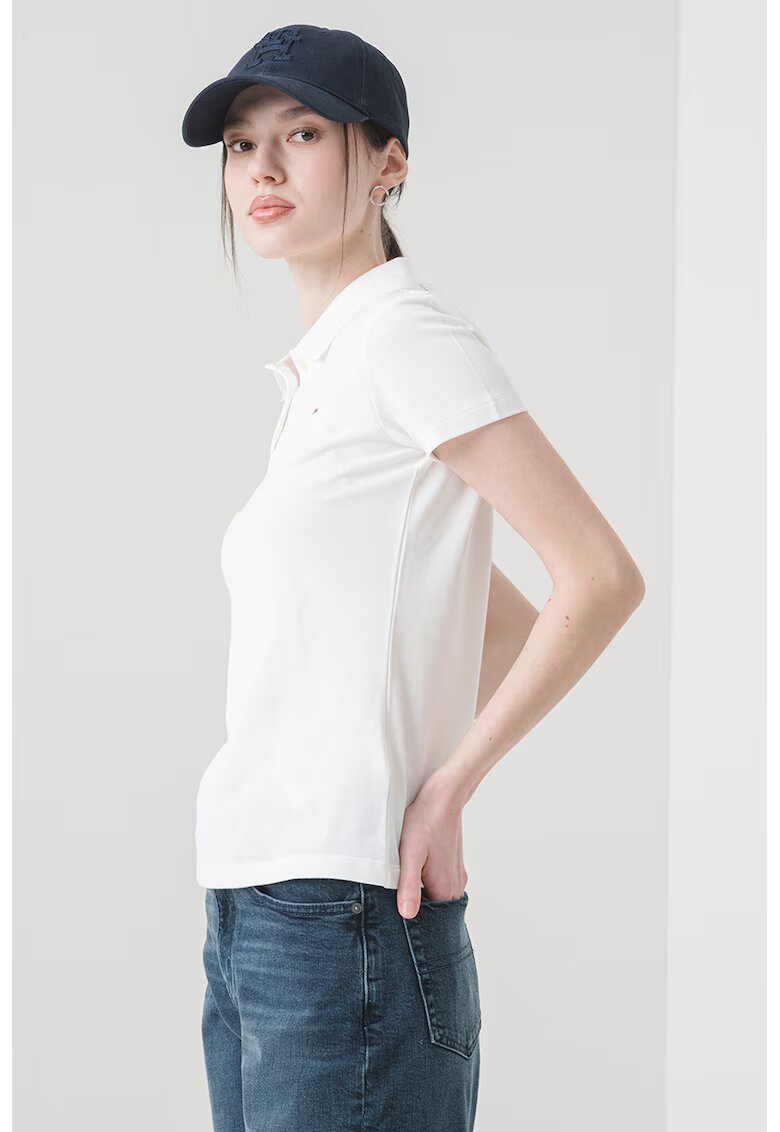 Tommy Jeans Вталена тениска с яка