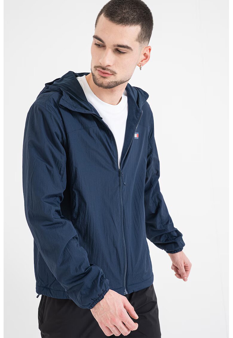 Tommy Jeans Яке с качулка и лого - Ултрамарин синьо