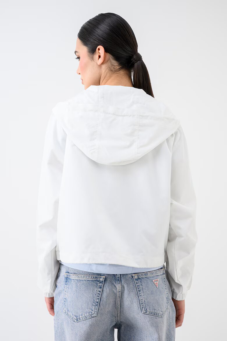 Tommy Jeans Яке с цип яка и лого Мръснобял