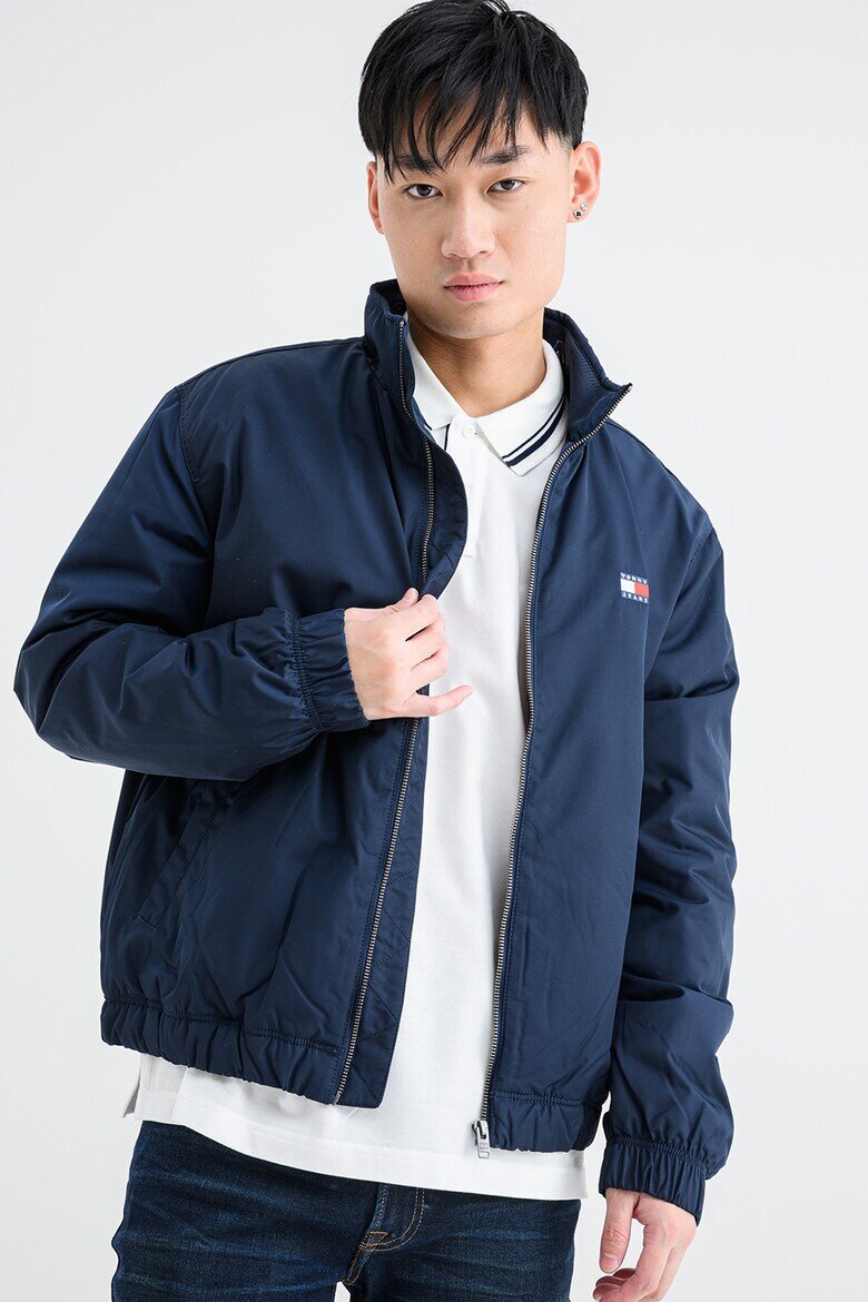 Tommy Jeans Яке с яка и цип Тъмносин