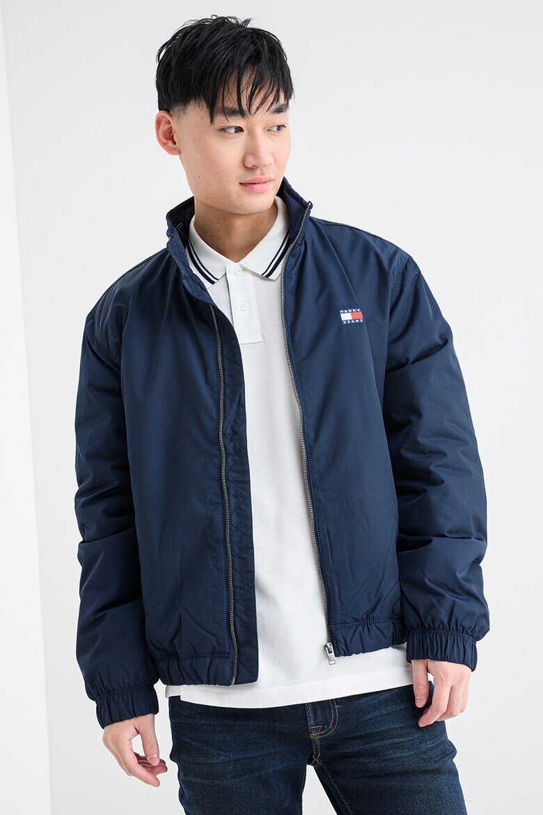 Tommy Jeans Яке с яка и цип Тъмносин