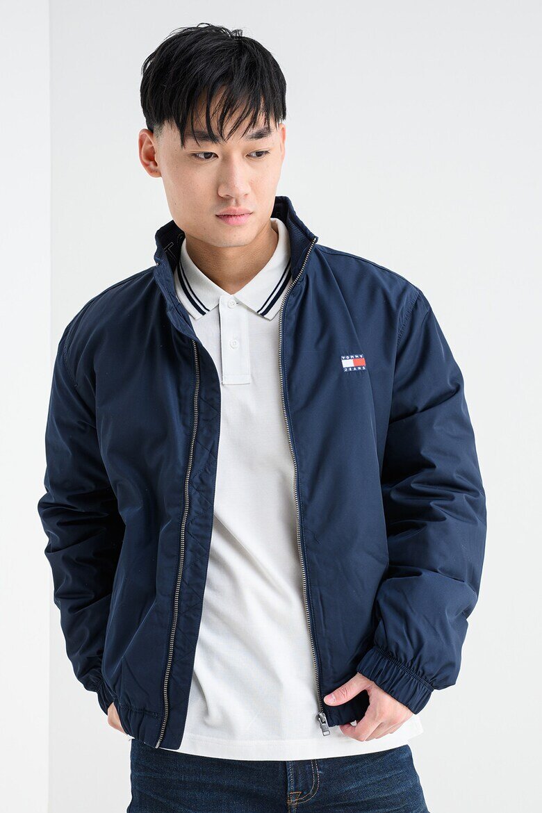 Tommy Jeans Яке с яка и цип Тъмносин