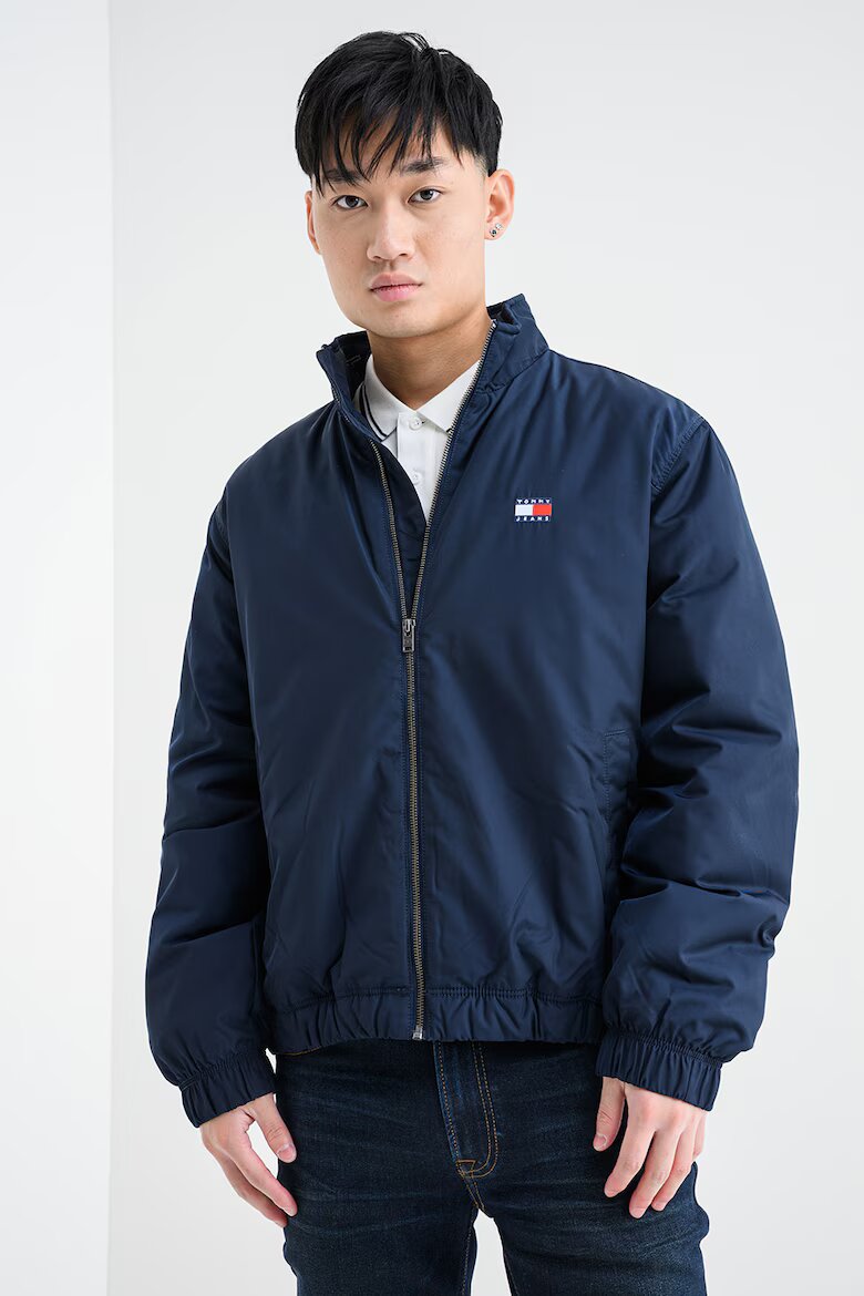Tommy Jeans Яке с яка и цип Тъмносин