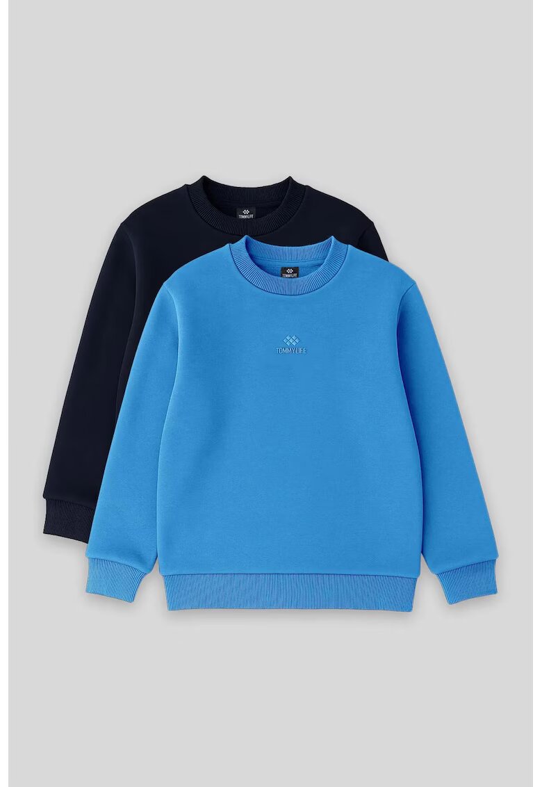 TommyLife Мъжко горнище за анцуг Maya Blue памук момчета