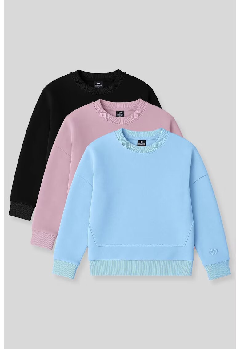 TommyLife Унисекс суитчър от памук и полиестер - 122-128 см