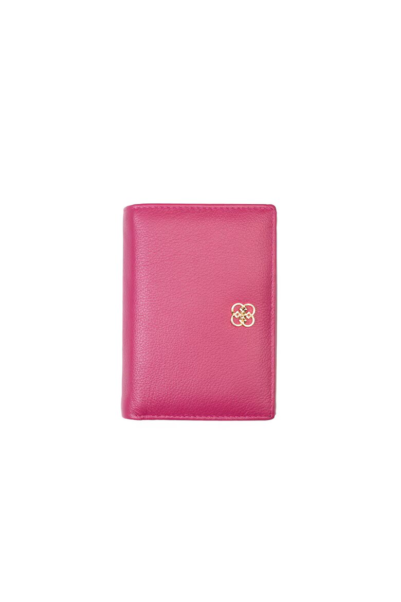 Toro Nero Дамски кожен портфейл Little wallet Фуксия 19 x 10 x 2.5 cm