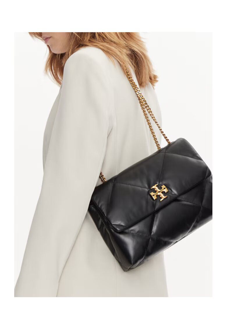 Tory Burch Дамска чанта черна - от естествена кожа - модел 001
