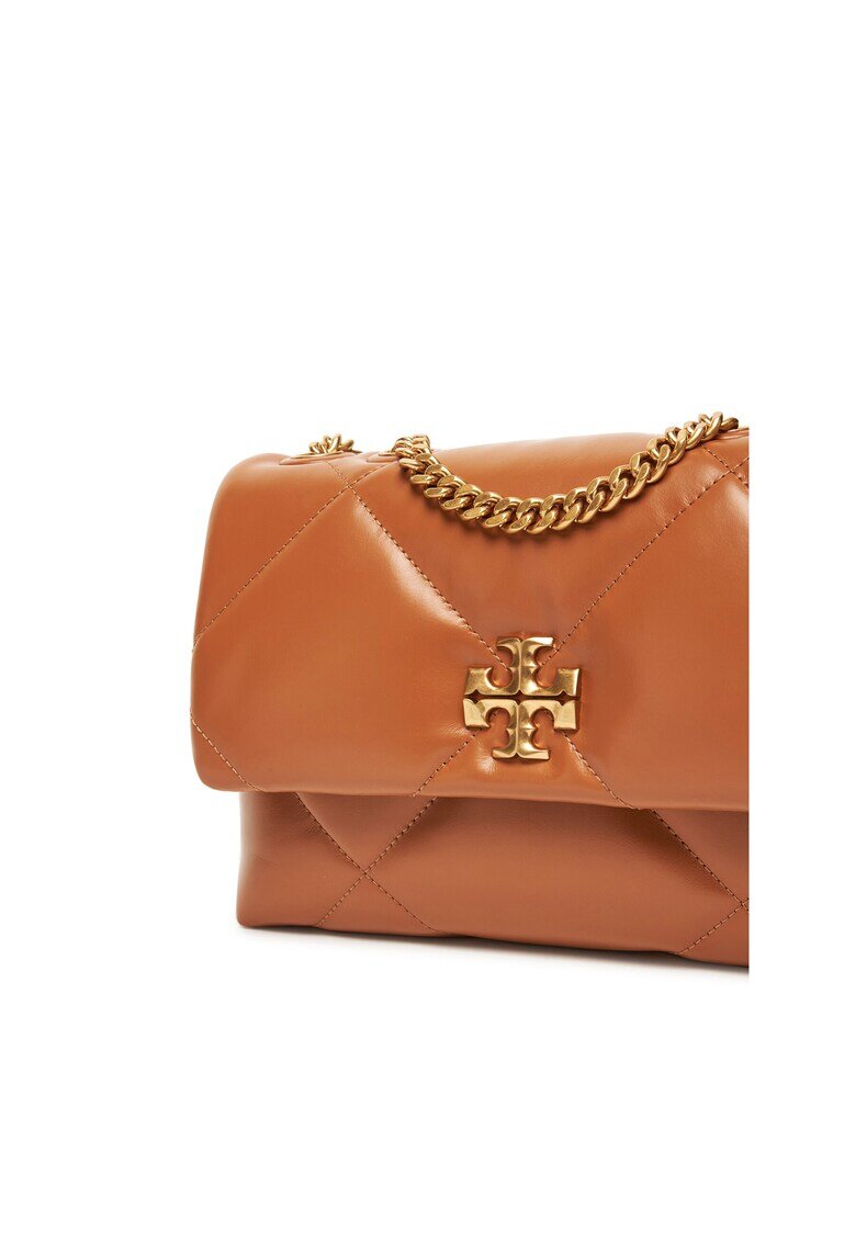Tory Burch Дамска чанта Classic Chestnut 201 - естествена кожа - 154706