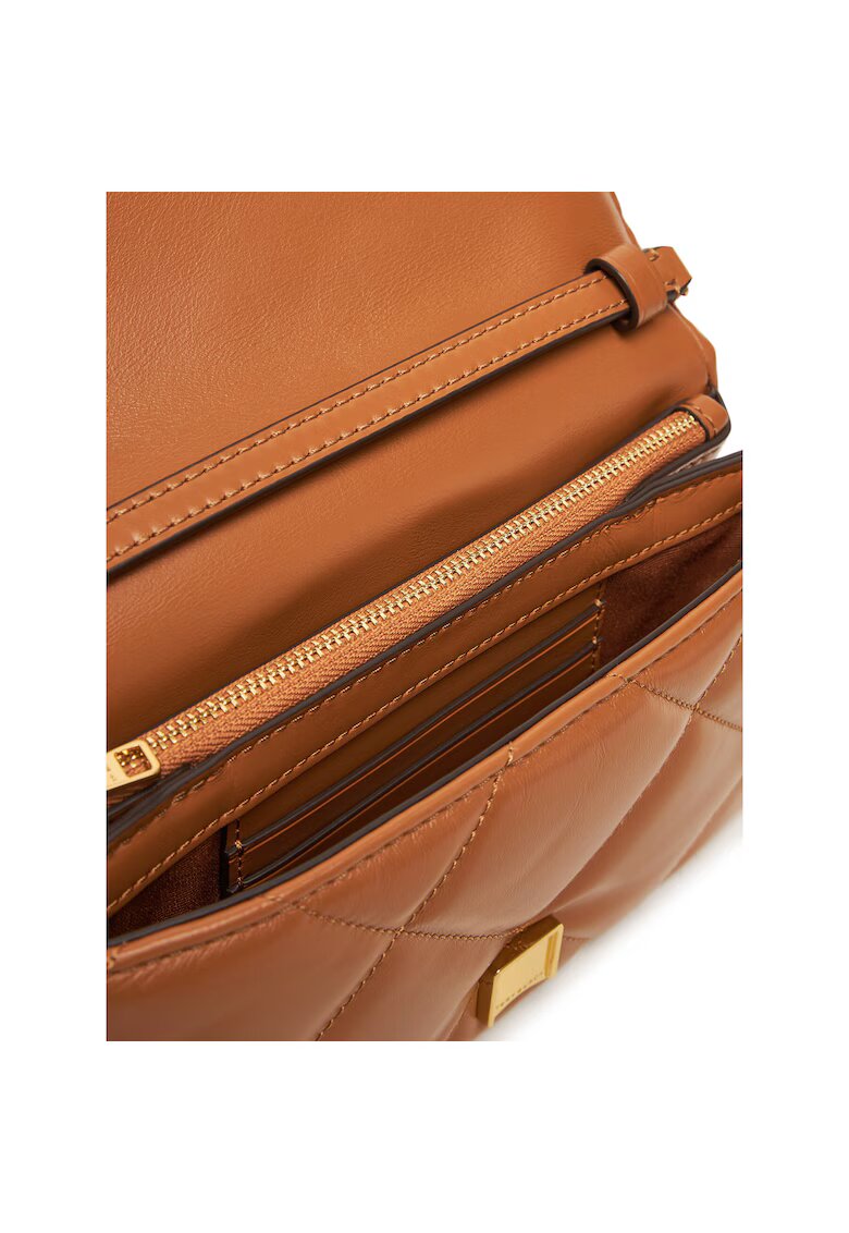 Tory Burch Дамска чанта Classic Chestnut - естествена кожа - 200x158624