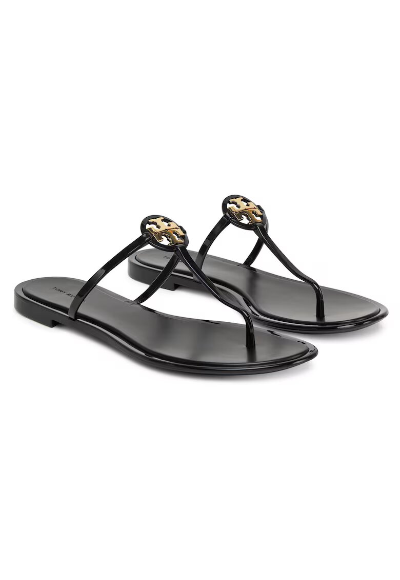 Tory Burch Дамски чехли - Mini Miller Jelly - черно/златисто