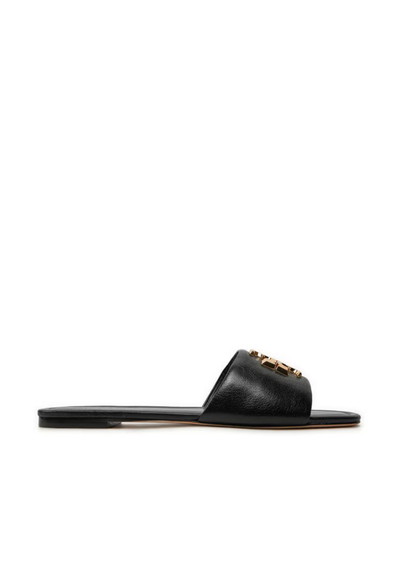 Tory Burch Дамски чехли - Perfect Black/Gold - естествена кожа