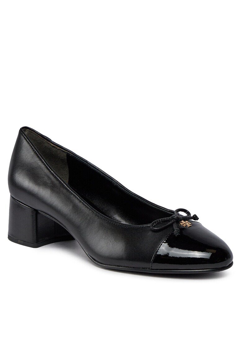 Tory Burch Дамски обувки - Cap-Toe Pump - естествена кожа - черен -
